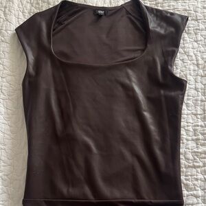 Express Dark Brown Women's Tank Top